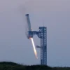 SpaceX's Super Heavy booster lands during SpaceX Starship's fifth flight test, in Boca Chica, Texas, U.S., October 13, 2024. REUTERS/Kaylee Greenlee Bea