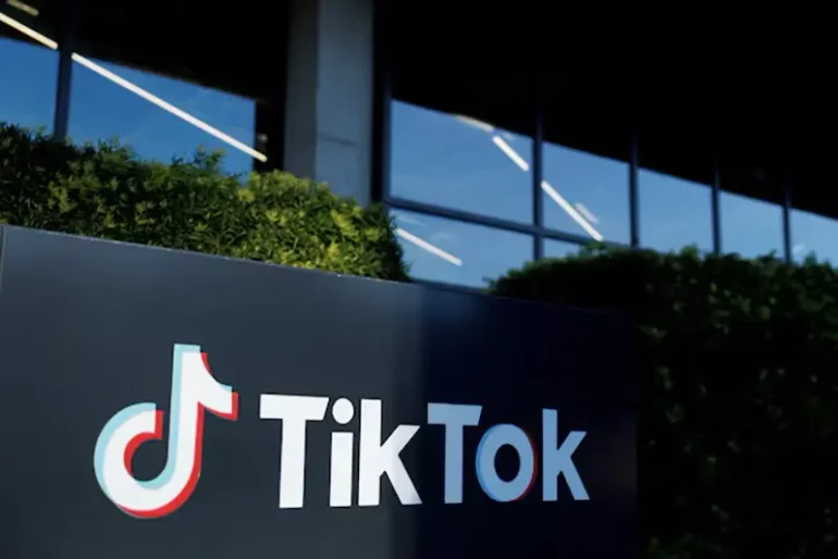 A view shows the office of TikTok in Culver City, California, March 13, 2024. REUTERS/Mike Blake/File Photo