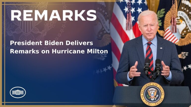 President Biden Delivers Remarks on Hurricane Milton