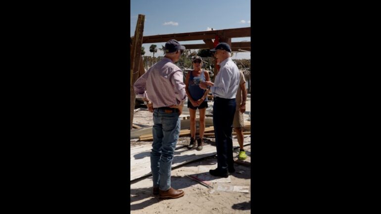 President Biden and Vice President Harris visit those affected by Hurricane Helene.