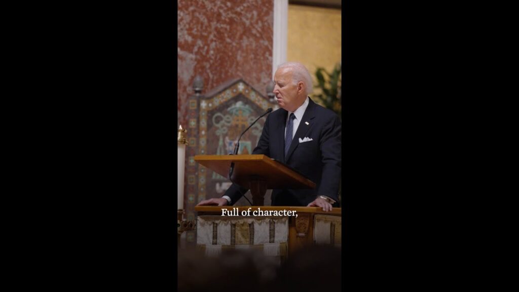 President Biden delivers a eulogy for Ethel Kennedy