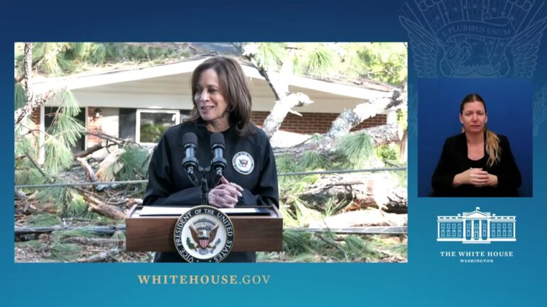 Vice President Harris Delivers Remarks on Response and Recovery Efforts Following Hurricane Helene