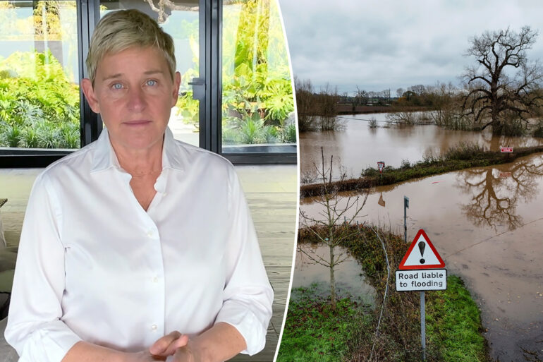 Gossip & Rumors: Ellen Degeneres's Uk Mansion 'floods' Just Weeks