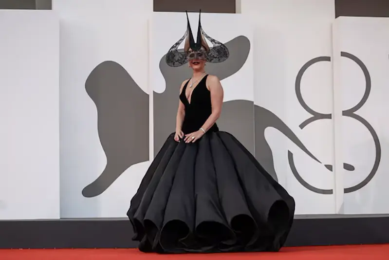 Lady Gaga poses on the red carpet during arrivals for the screening of the movie "Joker: Folie a Deux", in competition, at the 81st Venice Film Festival, Venice, Italy, September 4, 2024. REUTERS/Louisa Gouliamaki/File Photo