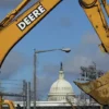 A back loader bucket is seen near the U.S. Capitol in Washington February 27, 2013. REUTERS/Gary Cameron/File Photo