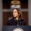 WASHINGTON, DC - NOVEMBER 06: Democratic presidential nominee, U.S. Vice President Kamala Harris pauses while speaking on stage as she concedes the election, at Howard University on November 06, 2024 in Washington, DC. After a contentious campaign focused on key battleground states, the Republican presidential nominee, former U.S. President Donald Trump was projected to secure the majority of electoral votes, giving him a second term as U.S. President. Republicans also secured control of the Senate for the first time in four years. (Photo by Andrew Harnik/Getty Images)