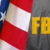 American flag and FBI logo