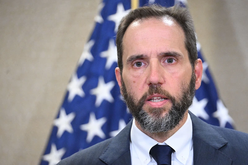 Special Counsel Jack Smith speaks to the press at the US Department of Justice in Washington, DC, on June 9, 2023, announcing the unsealing of the indictment against former US President Donald Trump. Smith, the prosecutor in the unprecedented criminal case against Trump said Friday that US law applies to everyone no matter their status, and pledged to pursue a speedy trial. "We have one set of laws in this country, and they apply to everyone," said Smith, shortly after a 37-count indictment accusing Trump of illegally taking highly classified documents was unsealed. (Photo by Mandel NGAN / AFP) (Photo by MANDEL NGAN/AFP via Getty Images)