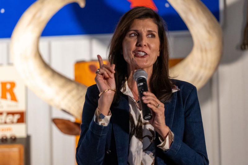 PENNSBURG, PENNSYLVANIA - OCTOBER 30: Former U.S. Ambassador to the United Nations Nikki Haley introduces Republican senate candidate, Dave McCormick at a campaign rally on October 30, 2024 in Pennsburg, Pennsylvania. The race between McCormick and incumbent Democratic Senator Bob Casey has become one of the country's most expensive and closely watched races as Americans head to the polls for the November 5th general election. Haley still shows strong support among moderate Republicans after she dropped her bid against former President Donald Trump for the White House. (Photo by Spencer Platt/Getty Images)