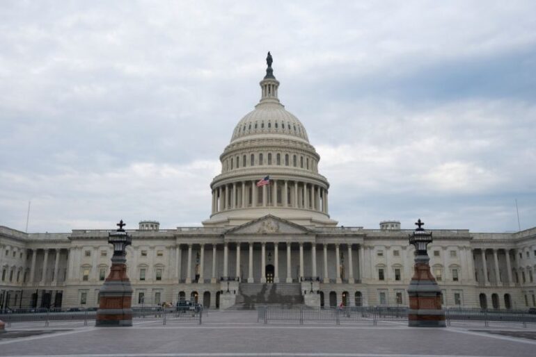 WASHINGTON, DC - AUGUST 06: The United States Capitol is seen on August 6, 2020 in Washington, DC. Negotiations between U.S. Treasury Secretary Steven Mnuchin, White House Chief of Staff Mark Meadows, Speaker of the House Nancy Pelosi (D-CA) and Senate Minority Leader Charles Schumer (D-NY) for a new COVID-19 relief package are expected to continue today. (Photo by Stefani Reynolds/Getty Images)