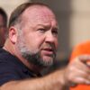 WATERBURY, CONNECTICUT - SEPTEMBER 21: InfoWars founder Alex Jones speaks to the media outside Waterbury Superior Court during his trial on September 21, 2022 in Waterbury, Connecticut. Jones is being sued by several victims' families for causing emotional and psychological harm after they lost their children in the Sandy Hook massacre. A Texas jury last month ordered Jones to pay $49.3 million to the parents of 6-year-old Jesse Lewis, one of 26 students and teachers killed in the shooting in Newtown, Connecticut. (Photo by Joe Buglewicz/Getty Images)