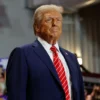 ROCKY MOUNT, NORTH CAROLINA - OCTOBER 30: Republican presidential nominee, former U.S. President Donald Trump greets supporters during a campaign event at the Rocky Mount Event Center on October 30, 2024 in Rocky Mount, North Carolina. With less than a week until Election Day, Trump is campaigning for re-election in the battleground states of North Carolina and Wisconsin. (Photo by Chip Somodevilla/Getty Images)