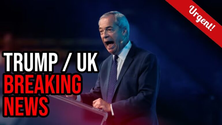 Nigel Farage Drops Trump BOMBSHELL at Explosive UK Speech!