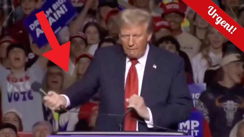 WATCH: Furious Trump RIPS Microphone right Off Stand at EXPLOSIVE Rally!