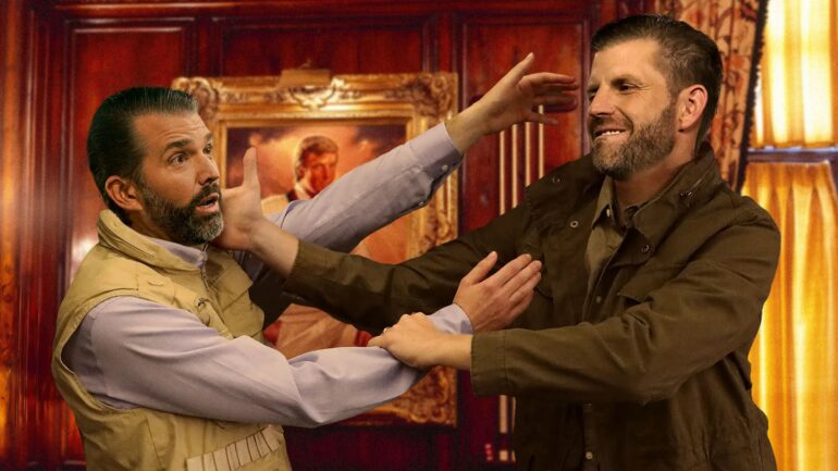 Satire News: Trump Boys Have Slap Fight Over Who Gets