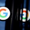 FILE PHOTO: The logo of Google LLC is seen at the Google Store Chelsea in Manhattan, New York City, U.S., November 17, 2021. REUTERS/Andrew Kelly/File Photo