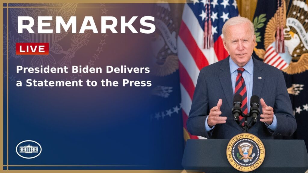 President Biden Delivers a Statement to the Press