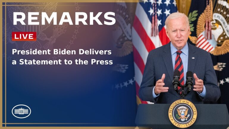 President Biden Delivers a Statement to the Press