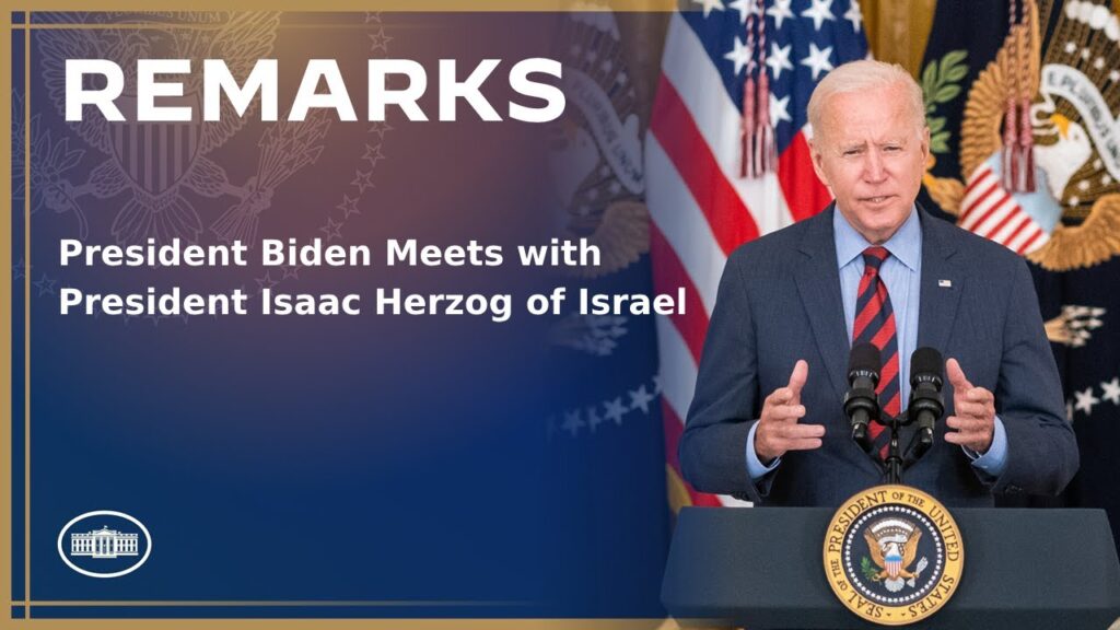 President Biden Meets with President Isaac Herzog of Israel