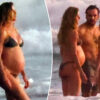 Gossip & Rumors: Bikini Clad Gisele Bundchen Shows Off Baby Bump