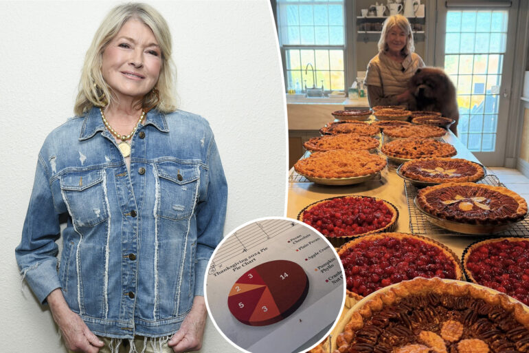 Gossip & Rumors: Martha Stewart Bakes 35 Thanksgiving Pies And