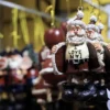 An item depicting Santa Claus hangs in a gift shop, in Bryant Park, in New York City, New York U.S., December 9, 2024. REUTERS/Kent Edwards/File Photo