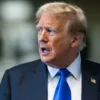 Former U.S. President Donald Trump speaks to the media as he arrives to court for his hush money trial at Manhattan Criminal Court on May 30, 2024 in New York City. Judge Juan Merchan gave the jury instructions, and deliberations are entering their second day. The former president faces 34 felony counts of falsifying business records in the first of his criminal cases to go to trial. (Photo by Justin Lane - Pool/Getty Images)