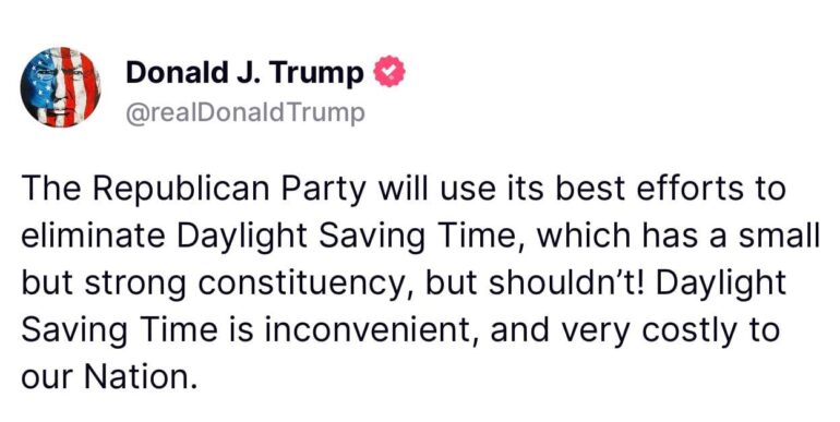 President Trump Announces Plan To End Daylight Savings Time * 100PercentFedUp.com * by Kaley