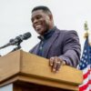 MCDONOUGH, GEORGIA - NOVEMBER 16: Republican U.S. Senate candidate Herschel Walker speaks to supporters at a campaign rally on November 16, 2022 in McDonough, Georgia. Walker, the University of Georgia Heisman Trophy winner and former NFL running back, continues campaigning across the state ahead of a runoff election against incumbent Sen. Raphael Warnock (D-GA) on December 6. (Photo by Brandon Bell/Getty Images)