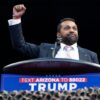 PRESCOTT VALLEY, ARIZONA - OCTOBER 13: Former Chief of Staff to the U.S. Secretary of Defense Kash Patel speaks during a campaign rally for U.S. Republican presidential nominee, former President Donald Trump at Findlay Toyota Center on October 13, 2024 in Prescott Valley, Arizona. With 22 days to go until election day, former President Donald Trump is campaigning in the battleground state Arizona. (Photo by Rebecca Noble/Getty Images)