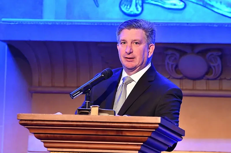 Steve Mensch speaks onstage during the Atlanta Film Festival’s 2019 IMAGE Film Awards Gala at Fox Theater on April 03, 2019 in Atlanta, Georgia. (Photo by Paras Griffin/Getty Images)