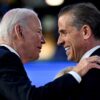 President Joe Biden greets his son Hunter Biden at the Democratic National Convention (DNC) in Chicago, Illinois, U.S. August 19, 2024.