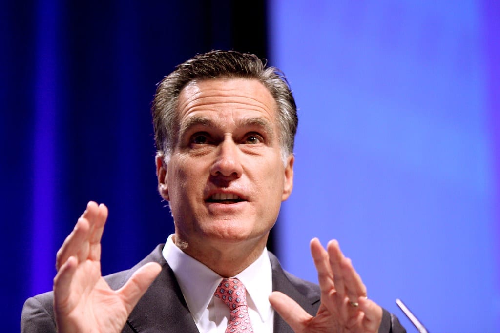 Politics: Mitt Romney Thinks Dems Will Save Mike Johnson’s Speakership