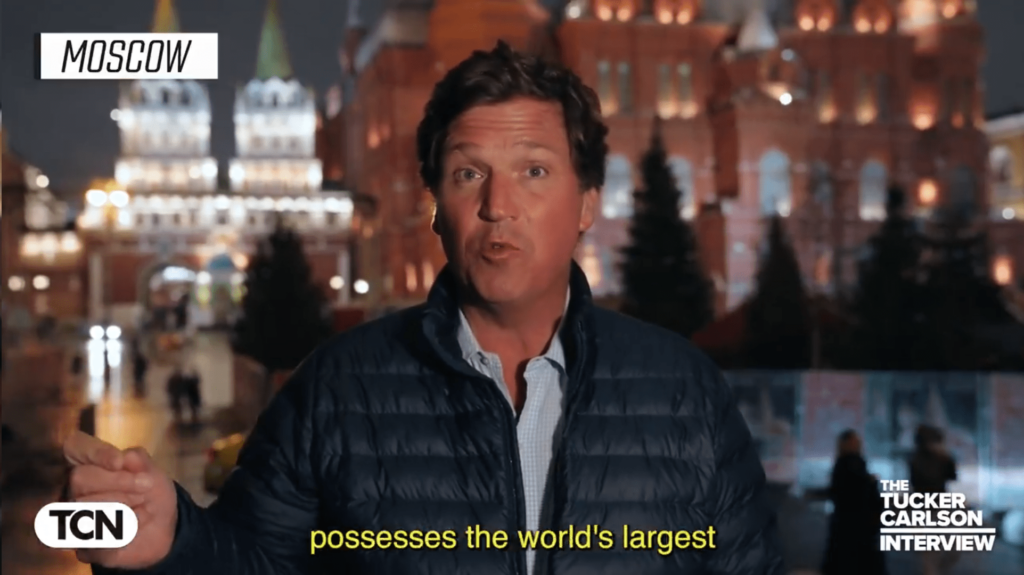 Politics: Tucker Carlson Back In Moscow – Interviews Russian Foreign