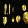 Gold tongues and fingernails found at Oxyrhynchus.