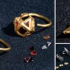 Selection of jewelry recovered from Almalyk-Dere burial ground in Mangup, Crimea.