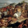 Portrait of the Battle of the Granicus, painted by Charles Le Brun in 1664-65.