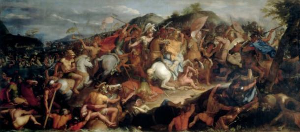 Portrait of the Battle of the Granicus, painted by Charles Le Brun in 1664-65.