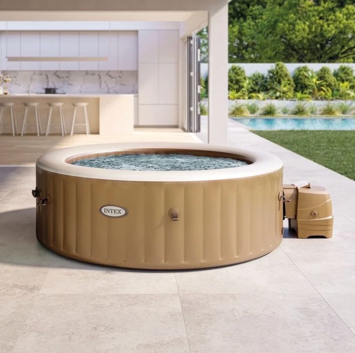 Grab this puncture-resistant Intex inflatable hot tub while it's $350 off at Walmart.