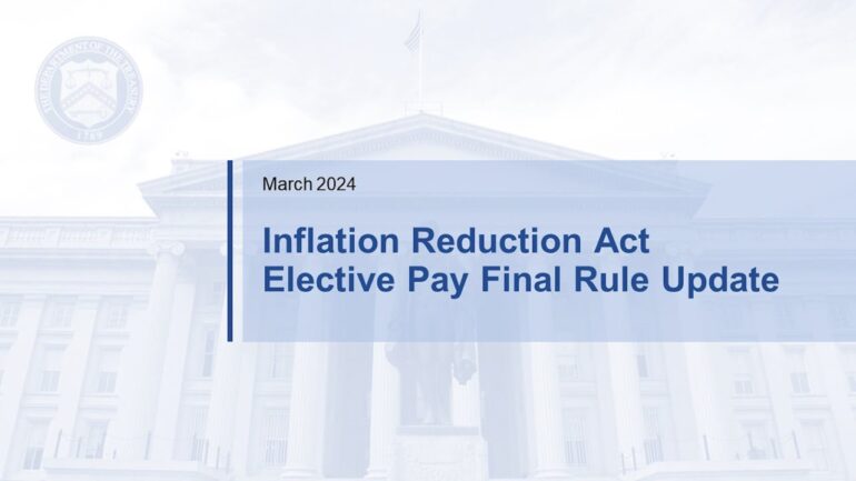 White House and Treasury Stakeholder Webinar on Direct Pay – March 5, 2024