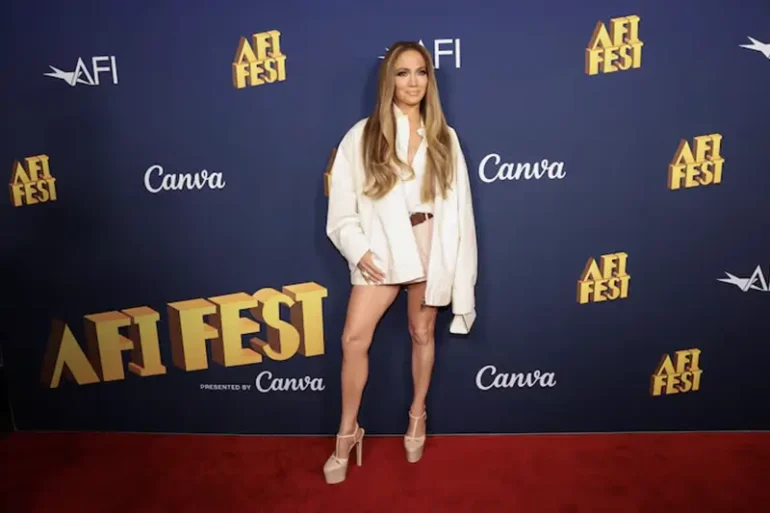 Cast member Jennifer Lopez attends a photo call for the film "Unstoppable" during AFI Fest, in Los Angeles, California, U.S. October 26, 2024. REUTERS/Mario Anzuoni/File Photo