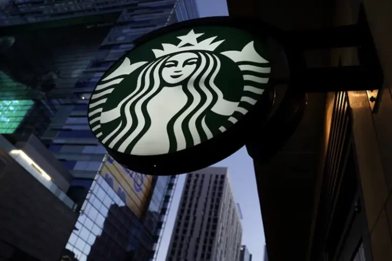 A Starbucks sign is show on one of the companies stores in Los Angeles, California, U.S. October 19,2018. REUTERS/Mike Blake/File Photo