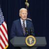 US President Joe Biden makes a statement about the terrorist attack in New Orleans from Camp David, Maryland, on January 1, 2025. The FBI identified Shamsud-Din Jabbar, who is a US citizen and Army veteran, as the man who slammed a pickup truck flying an Islamic State flag into a crowd of New Year revelers in New Orleans on Wednesday, killing at least 15 people and wounding more than 35. (Photo by Chris Kleponis / AFP) (Photo by CHRIS KLEPONIS/AFP via Getty Images)