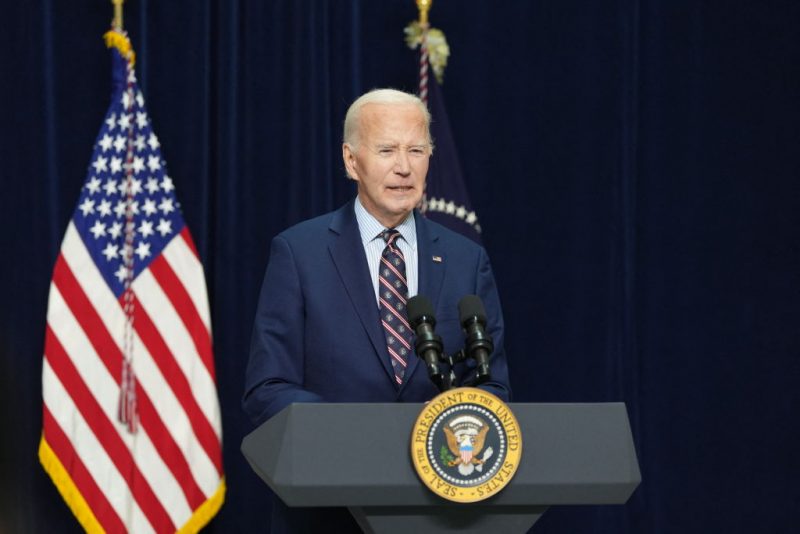 US President Joe Biden makes a statement about the terrorist attack in New Orleans from Camp David, Maryland, on January 1, 2025. The FBI identified Shamsud-Din Jabbar, who is a US citizen and Army veteran, as the man who slammed a pickup truck flying an Islamic State flag into a crowd of New Year revelers in New Orleans on Wednesday, killing at least 15 people and wounding more than 35. (Photo by Chris Kleponis / AFP) (Photo by CHRIS KLEPONIS/AFP via Getty Images)