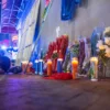 TOPSHOT - A man reacts as he prays at a memorial on Bourbon Street after it reopened to the public on January 2, 2025, in New Orleans, Louisiana, following an attack on January 1 which left 14 dead. A US army veteran loyal to the Islamic State jihadist group likely acted alone when he killed 14 and injured dozens in a truck attack on a crowd of New Year revelers in New Orleans, the FBI said on January 2. (Photo by ANDREW CABALLERO-REYNOLDS / AFP) (Photo by ANDREW CABALLERO-REYNOLDS/AFP via Getty Images)