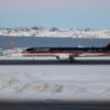 TOPSHOT - An aircraft alledgedly carrying US businessman Donald Trump Jr. arrives in Nuuk, Greenland on January 7, 2025. Donald Trump Jr made a private visit to Greenland, a Danish autonomous territory coveted by Trump Sr and which hopes to one day be independent but remains dependent on Copenhagen for now. (Photo by Emil Stach / Ritzau Scanpix / AFP) / Denmark OUT (Photo by EMIL STACH/Ritzau Scanpix/AFP via Getty Images)