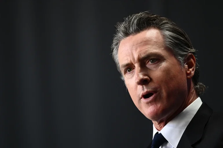 California Governor Gavin Newsom speaks during the Milken Institute Global Conference in Beverly Hills, California on May 2, 2023. (Photo by Patrick T. Fallon / AFP) (Photo by PATRICK T. FALLON/AFP via Getty Images)