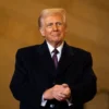 US President Donald Trump waits to speak in Emancipation Hall during inauguration ceremonies at the US Capitol in Washington, DC, on January 20, 2025. (Photo by Greg Nash / POOL / AFP) (Photo by GREG NASH/POOL/AFP via Getty Images)