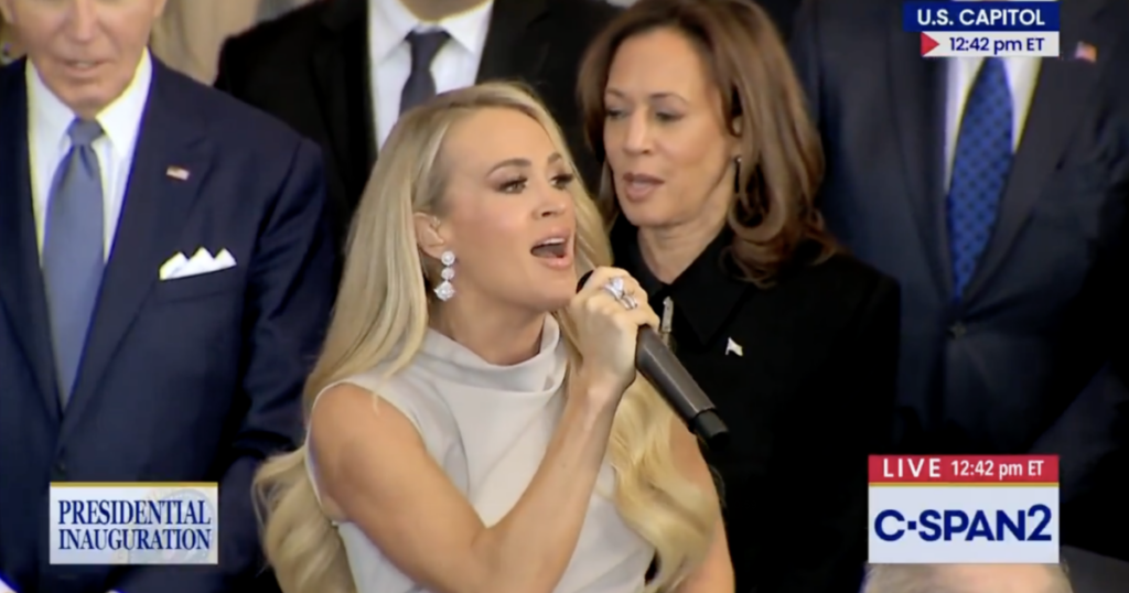 When The Music Fails To Play, Carrie Underwood Says “I Can Just Sing In”…and goes LEGEND! * 100PercentFedUp.com * by Noah