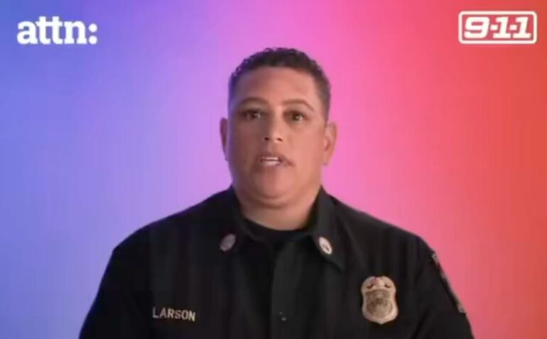 LAFD Assistant Chief Kristine Larson in an undated video for the department.